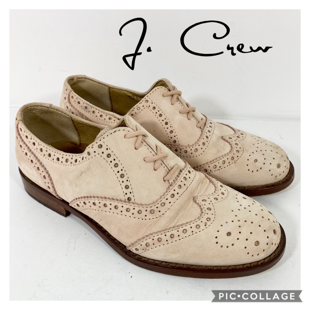 J Crew pink Brogues Wingtip Oxford shoes 5 Vintage